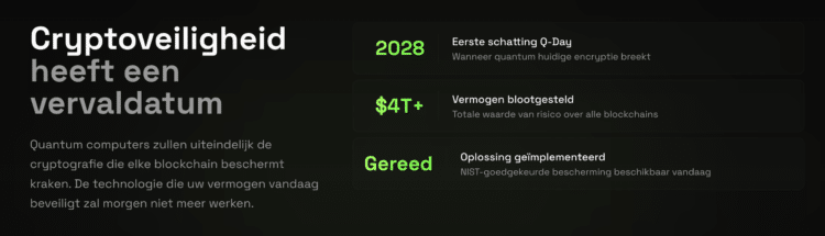 qONE crypto presale rond quantumbeveiliging binnen Web3.