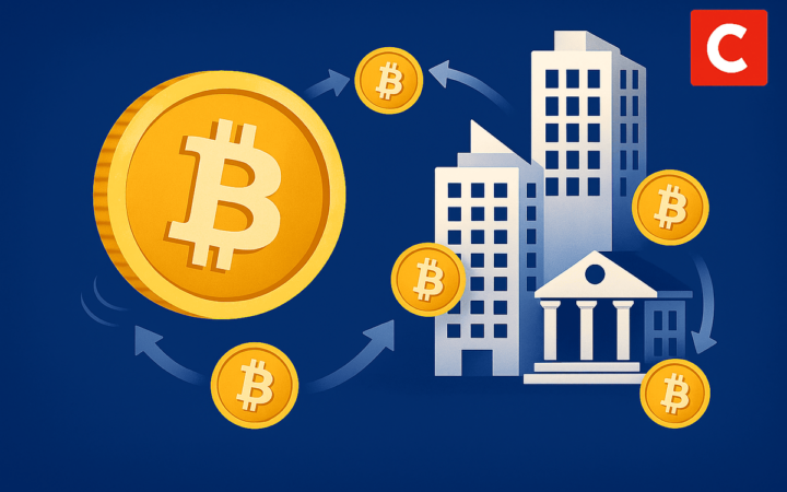 Concentração de BTC – Instituições detêm mais de 30% dos ativos em circulação