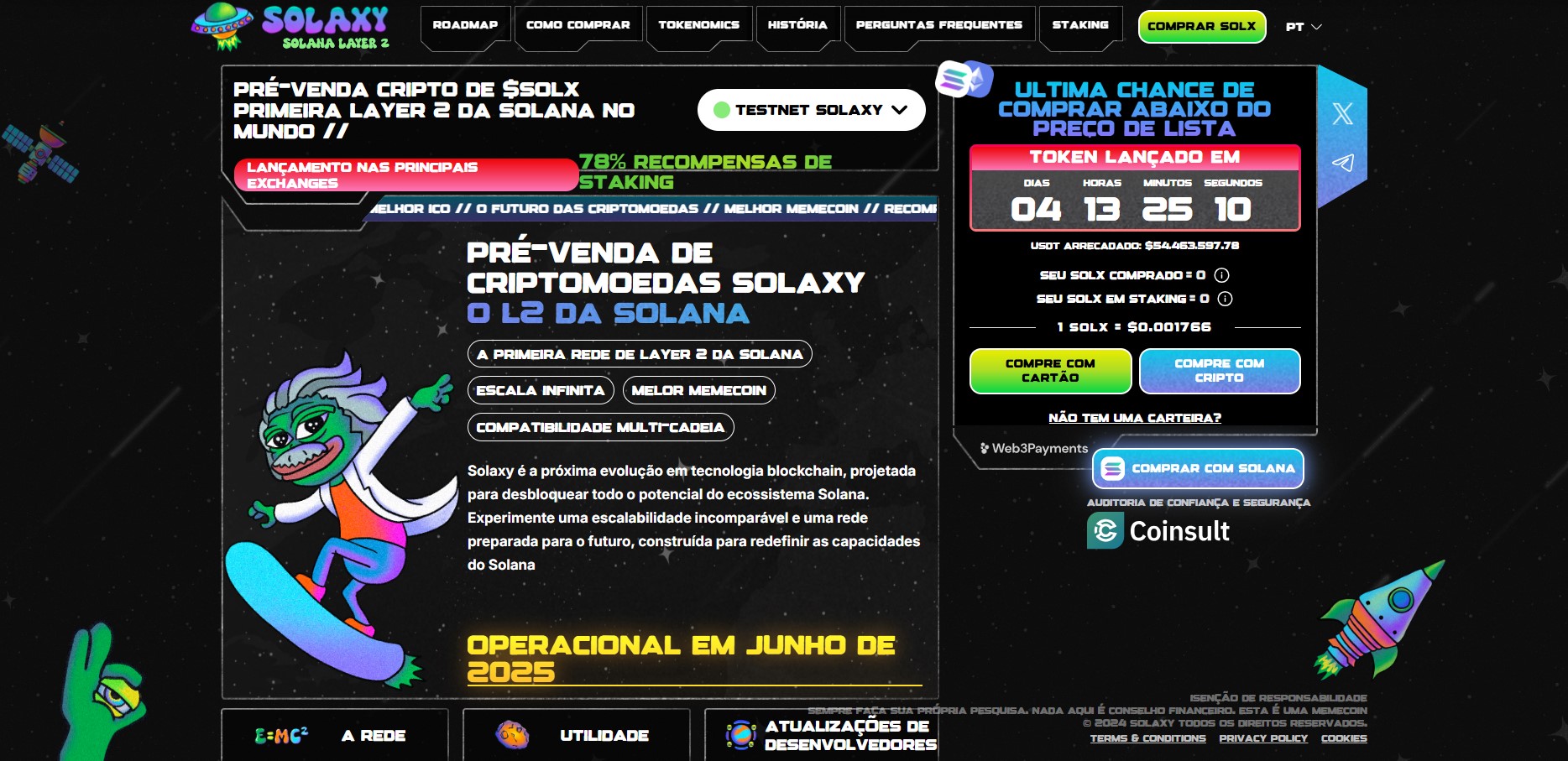 pré-venda Solaxy