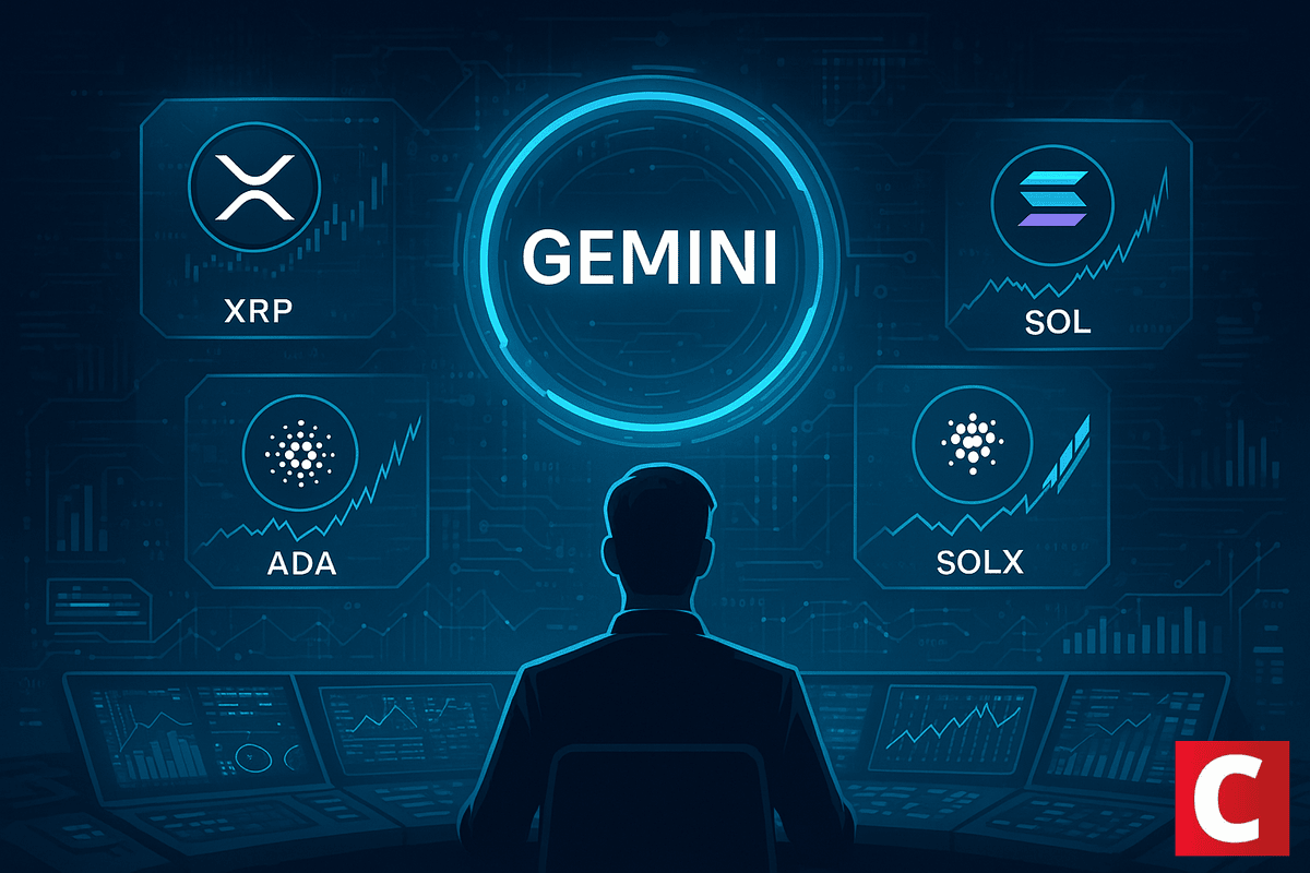 O que Gemini prevê para XRP, SOL, ADA e SOLX em 2025 - Coinspeaker -  Notícias de criptomoedas em português