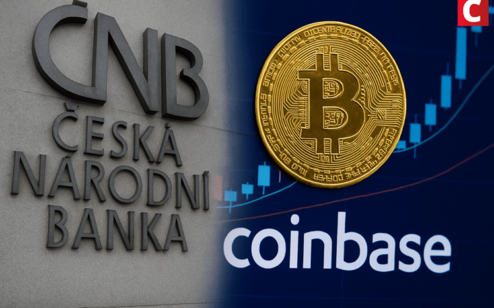 Banco Central Tcheco investe US$ 18 mi em ações da Coinbase