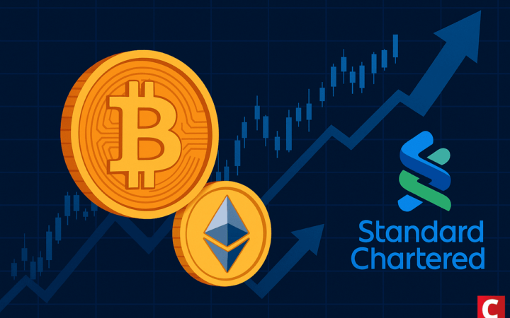 Standard Chartered estreia mesa de negociação institucional de BTC e ETH no Reino Unido
