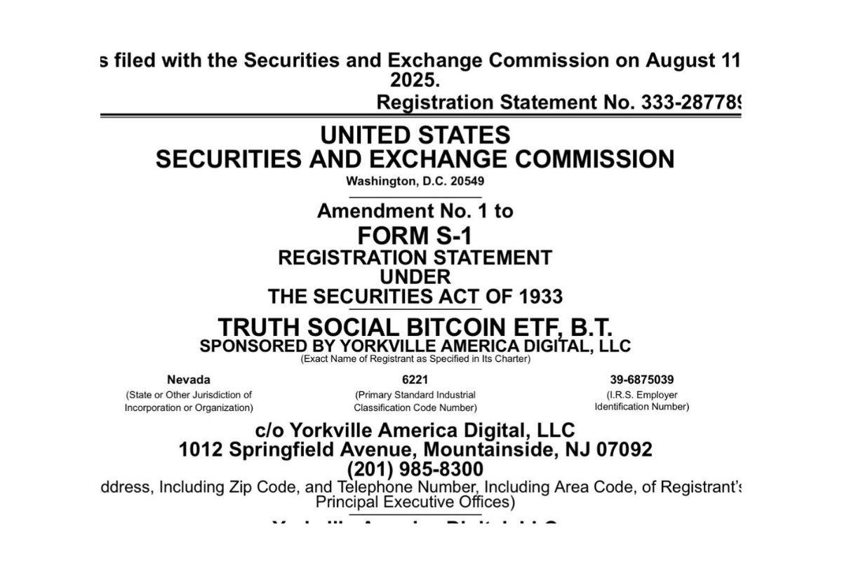 Trump Media protocola ETF de Bitcoin da Truth Social