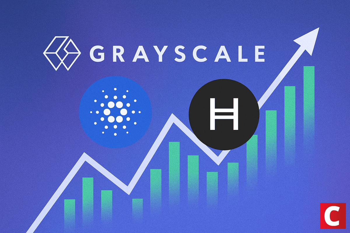 Grayscale registra ETFs de Cardano e Hedera em Delaware
