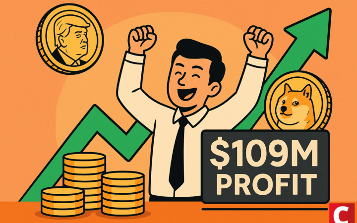 Trader transforma US$ 1,09 mi em US$ 109 mi com token TRUMP