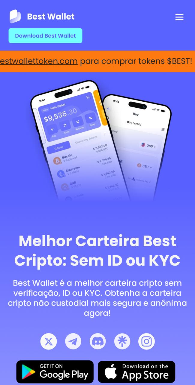 Baixar o app Best Wallet para comprar $BEST