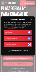 Conectar carteira na Best Wallet para comprar SUBBD