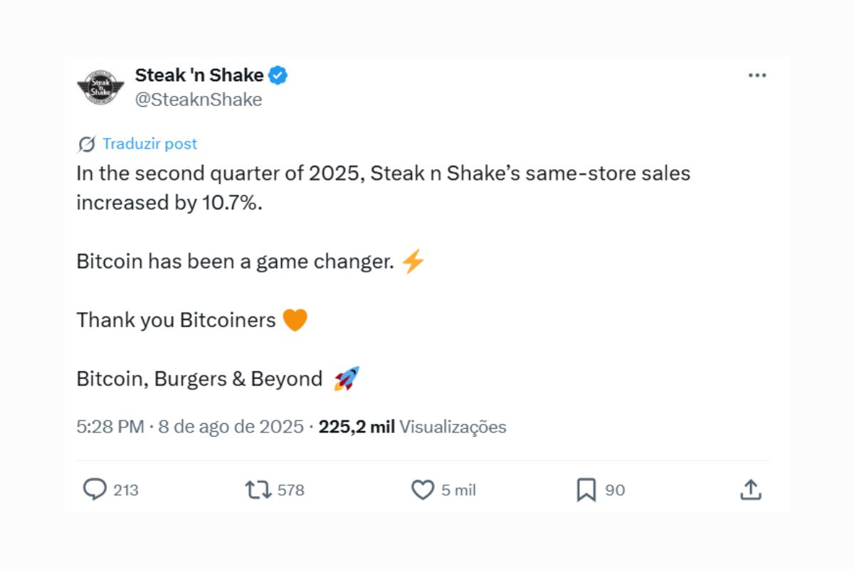 Steak 'n Shake agradece Bitcoin por aumento de vendas e lança Bitcoin Steakburger