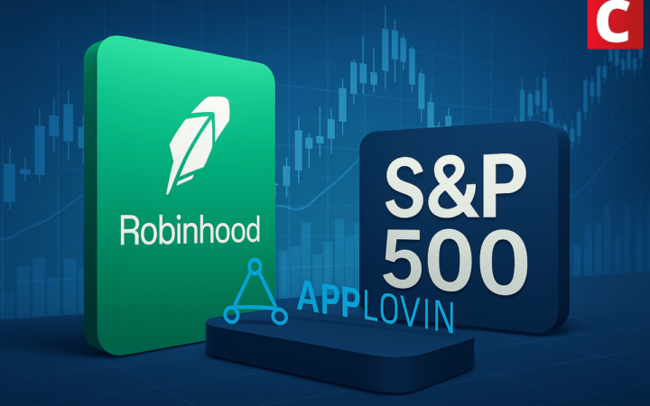 Robinhood e AppLovin entram no S&P 500 e ações disparam