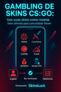 Gambling de itens no CS:GO precisa ser na SkinsLuck