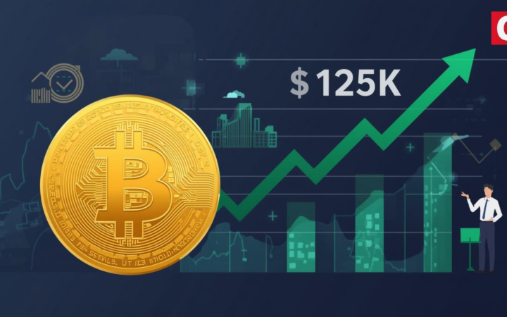 Bitcoin hoje bate o recorde de US$ 125 mil com rali institucional