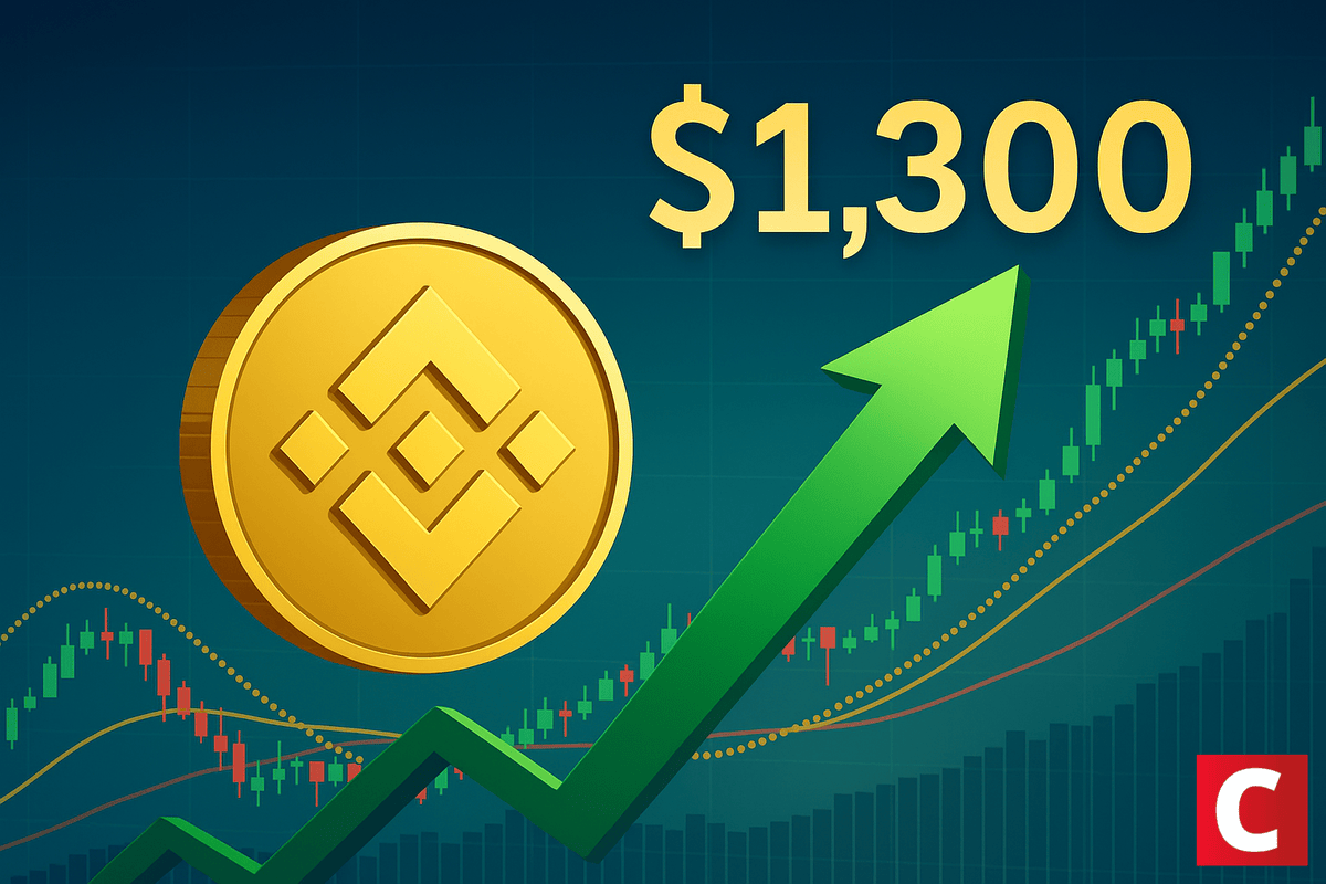BNB hoje: moeda da Binance bate US$ 1.300 e ultrapassa o USDT
