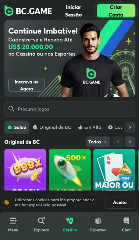 BG.Game, casino para jogar com criptomoeda em Portugal