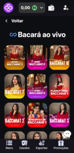 bacará em casinos do telegram