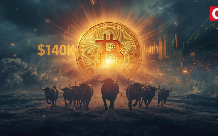 Bitcoin hoje corrige para US$ 122 mil após máxima histórica, mas previsão aponta US$ 140 mil