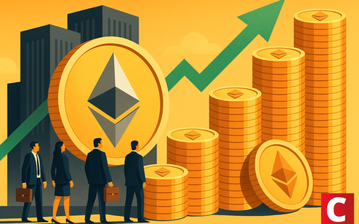 Empresas listadas compram 4,4 mi de ETH em um trimestre