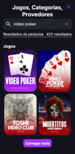 video poker em casinos do telegram