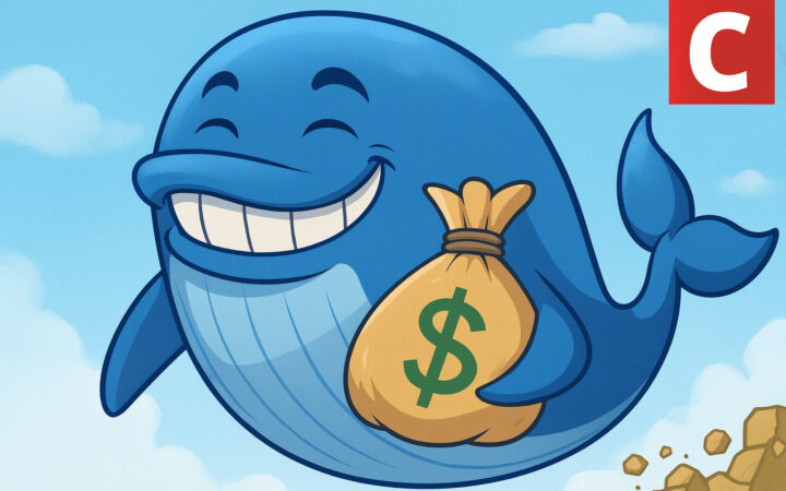 Baleia de Bitcoin liquida US$ 1,3 bi e reacende temor no mercado