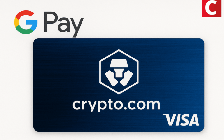 Crypto.com libera pagamentos via Google Pay para cartões Visa 