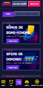 CasinoPunkz é um casino estrangeiro em Portugal