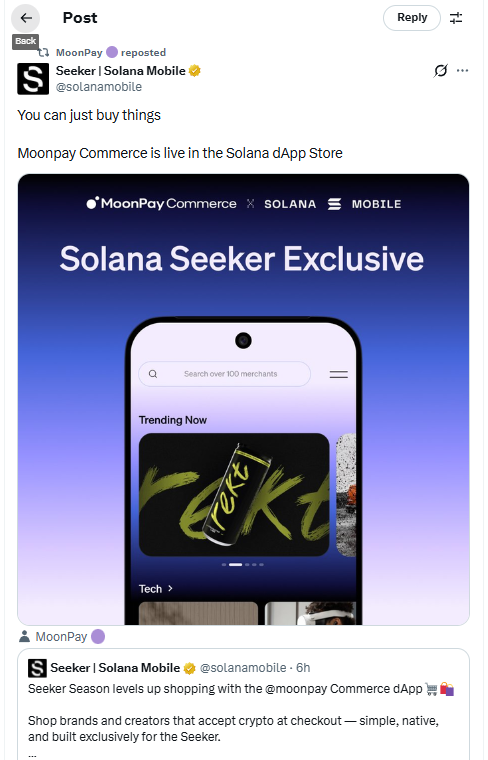 anuncio moonpay no x