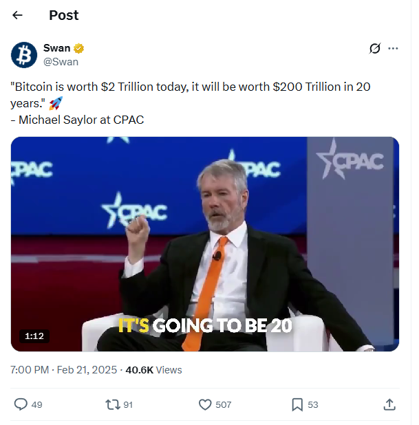 saylor discorda do financial times sobre o valor do btc