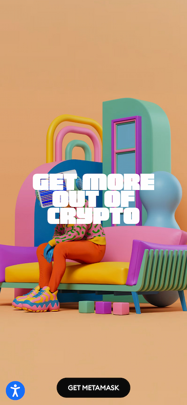 Скриншот сайта MetaMask, который входит в список лучшие Биткоин кошельки