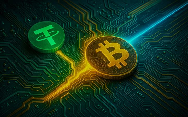 Tether вошла в топ‑5 держателей Биткоина