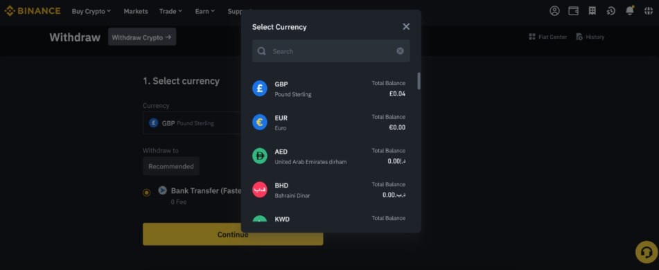 binance itibari para çekme