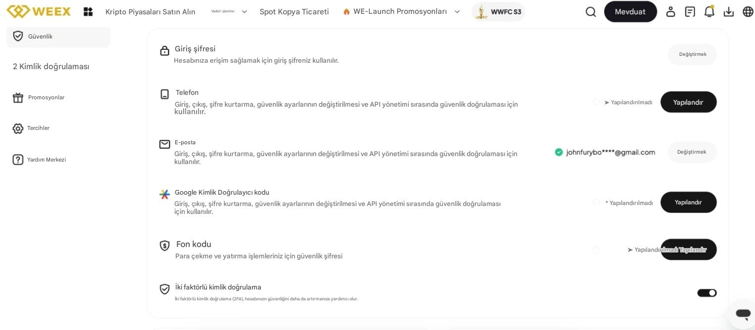 WEEX borsası kurulum adımları