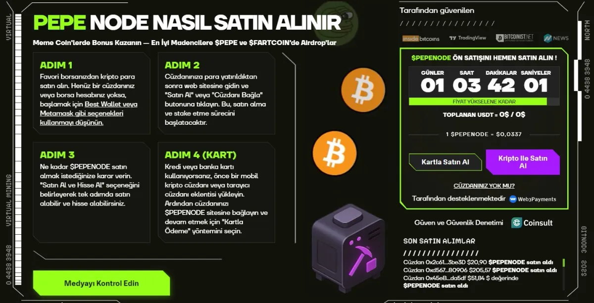 Pepenode Satın Alma Yolları