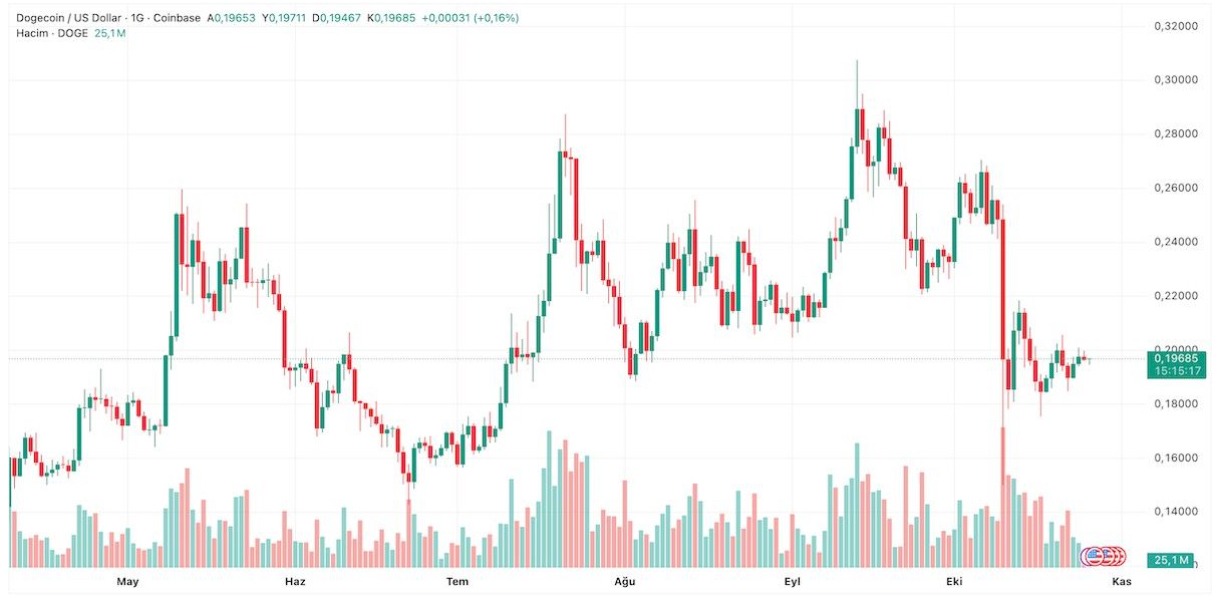 dogecoin fiyat grafiği