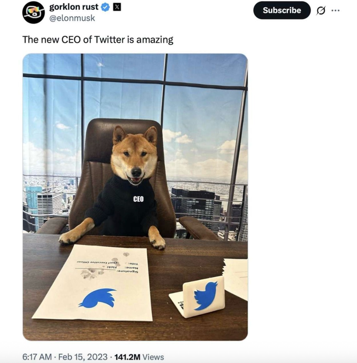 elon musk doge tweeti
