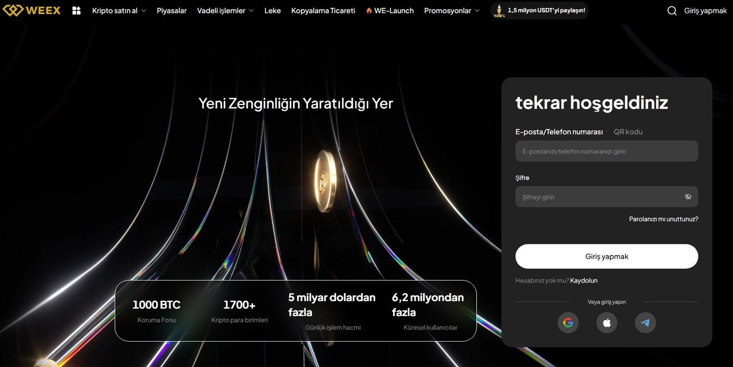 weex - kyc istemeyen kripto borsaları