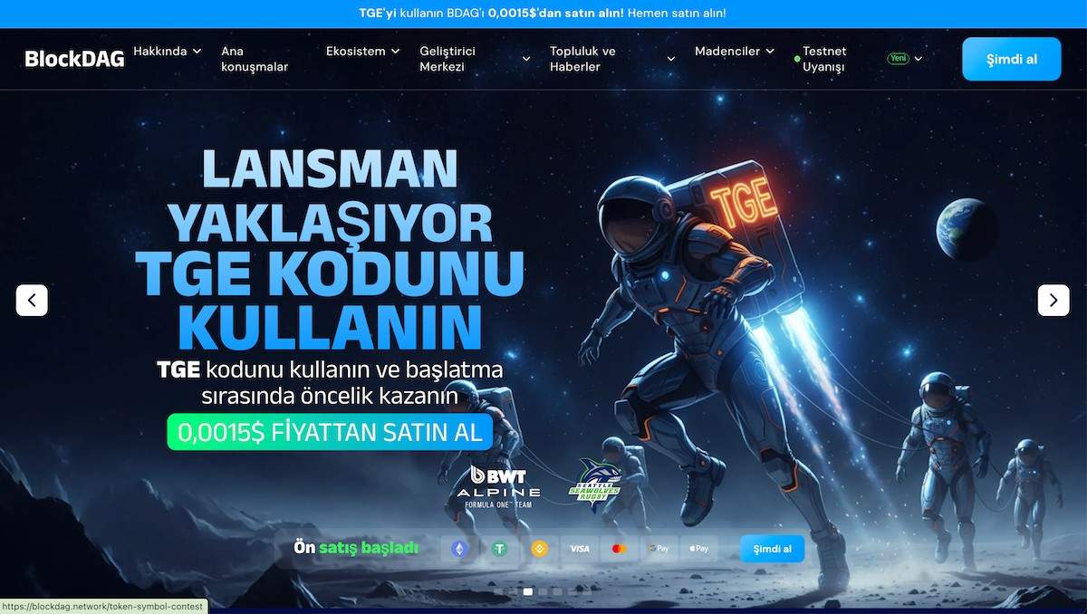 Ön satış coin - Blockdag