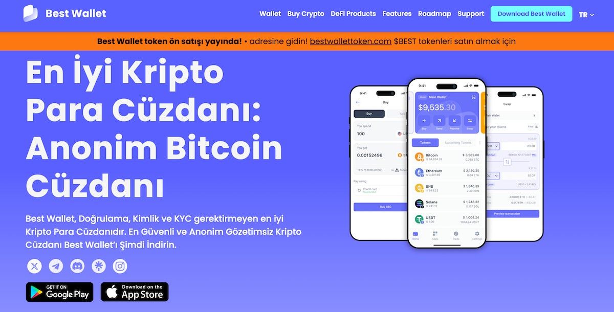 Best Wallet Anonim bitcoin cüzdanı 