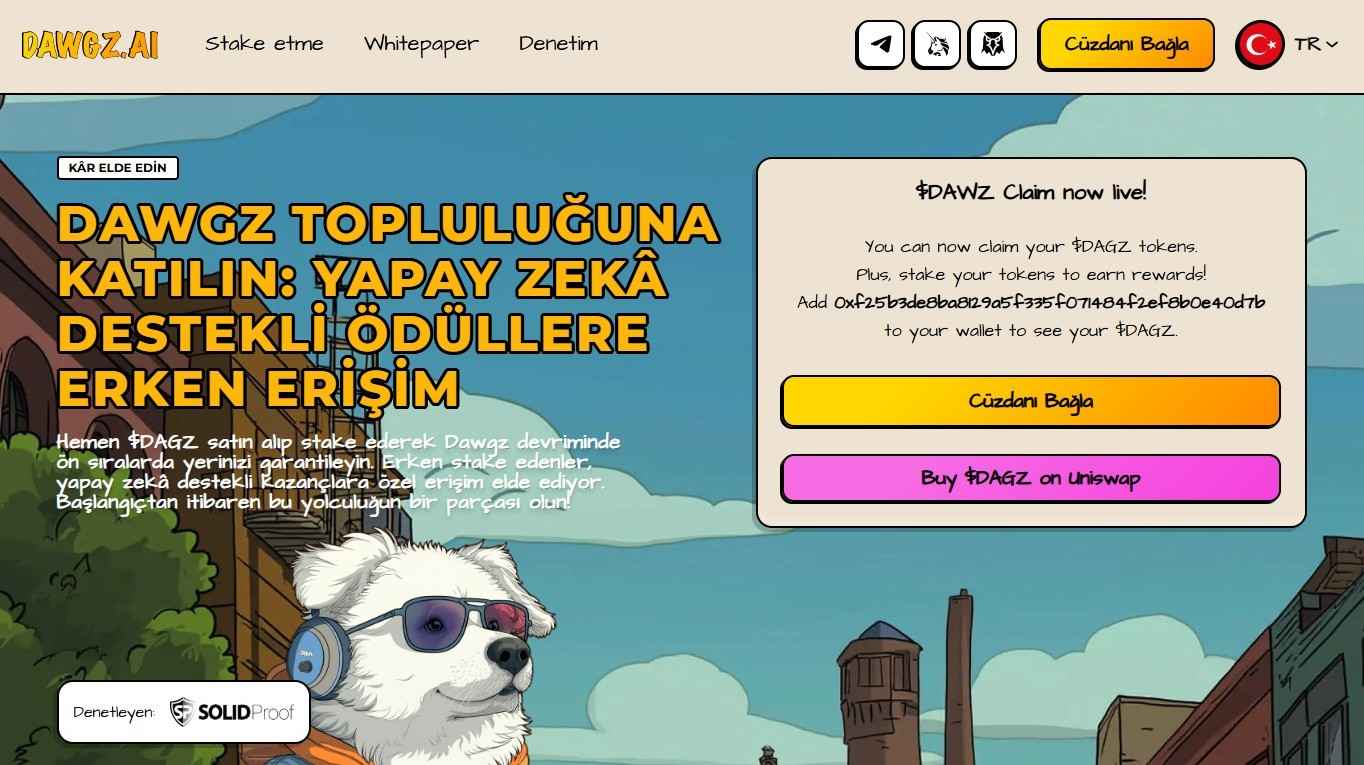 En hızlı yükselen kripto para projesi Dawgz AI analizi