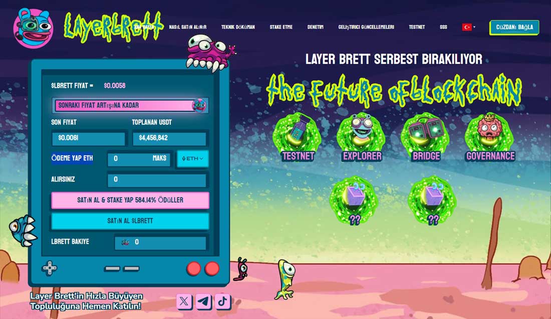Layer Brett ön satış coin projesi