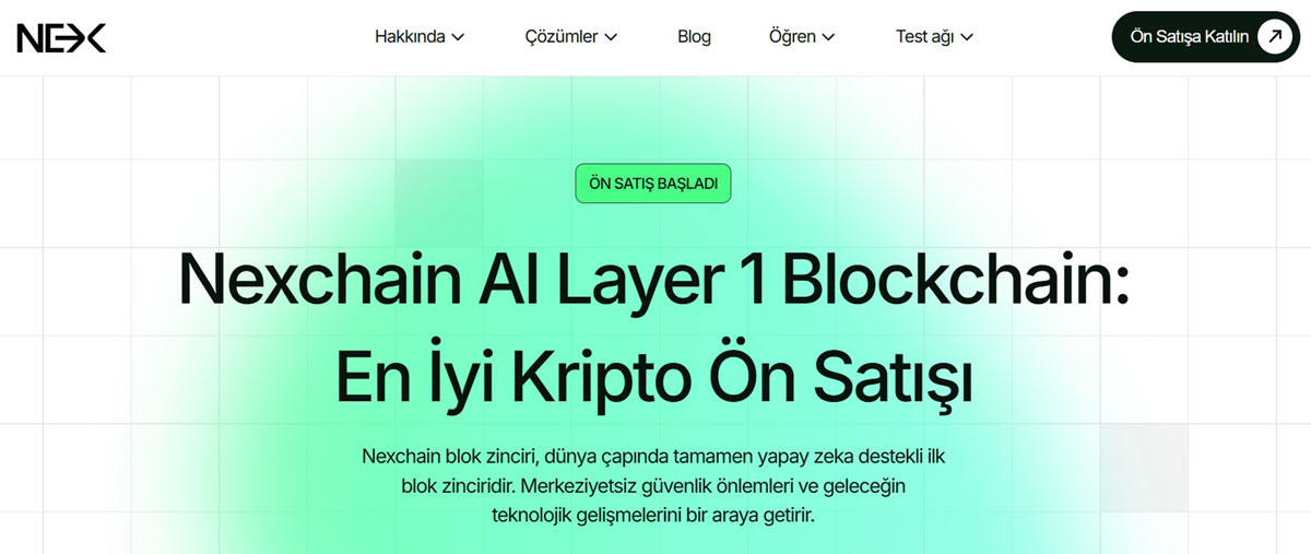 Nexchain, yeni nesil yapay zeka tabanlı bir Layer 1'dir.