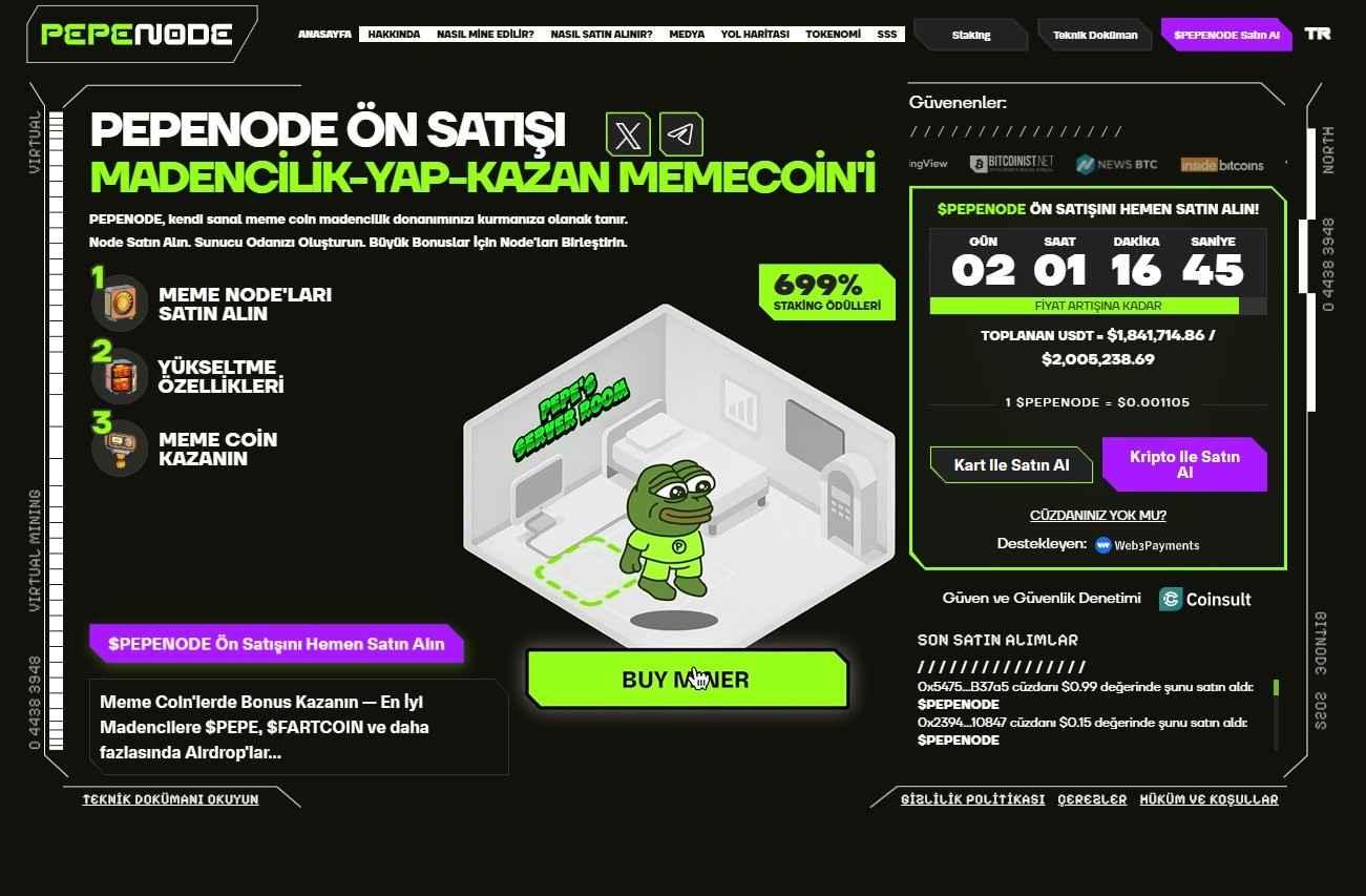 En İyi Kripto Para Adayları Arasında Yer Alan Pepenode Hakkında Detaylar