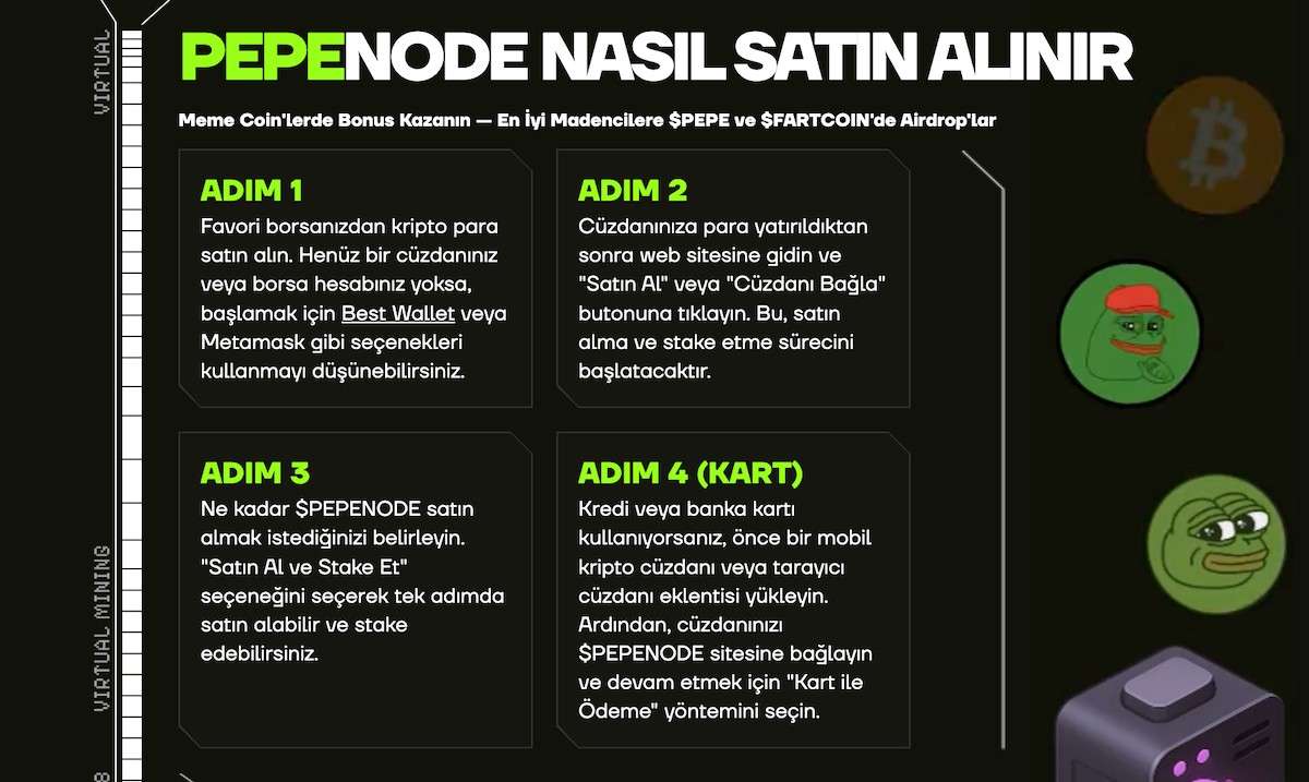 PEPENODE nasıl alınır 