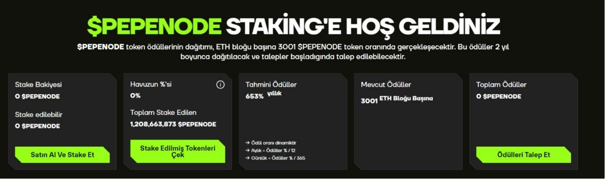 pepenode staking hoşgeldiniz 