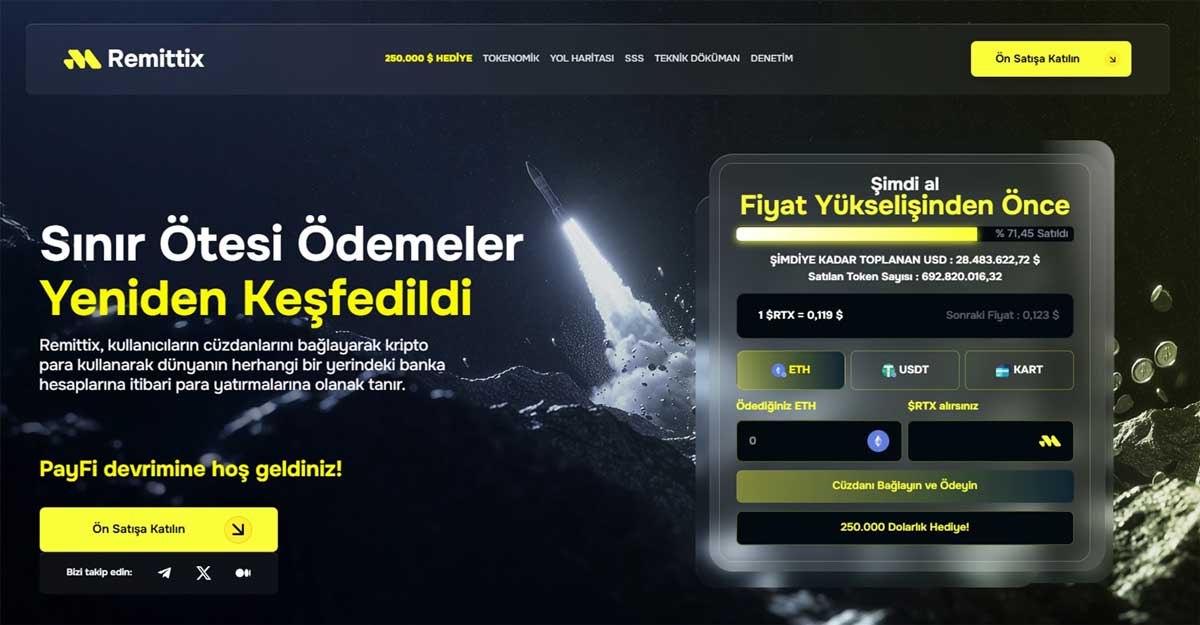 Remittix, verimli çözümleriyle geleceğin en iyi coinleri arasında