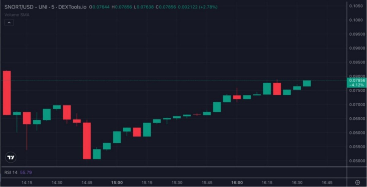 snorter bot token işlem grafiği