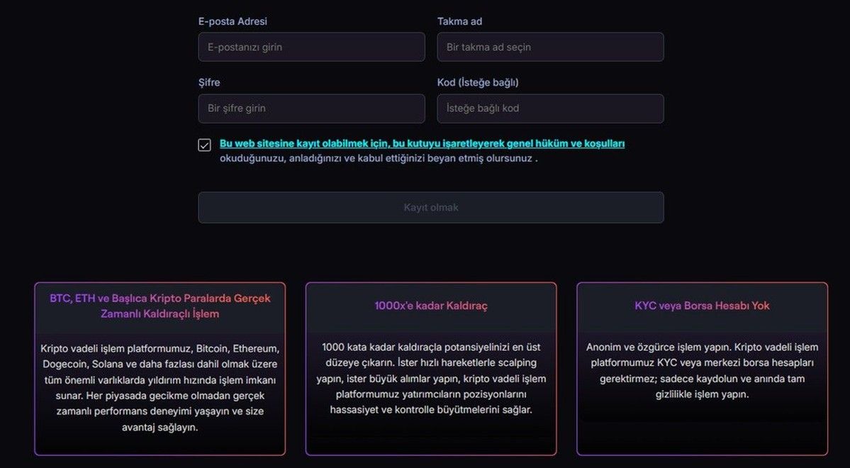 1000x kaldıraçlı en iyi kripto borsaları- coinfutures hesap açma