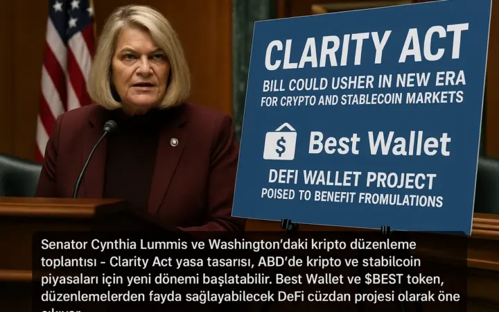 Lummis: ‘Clarity Act’ ABD’nin En Büyük Kripto Yasası, $BEST Ön Satışı 23 Gün İçinde Sona Eriyor﻿