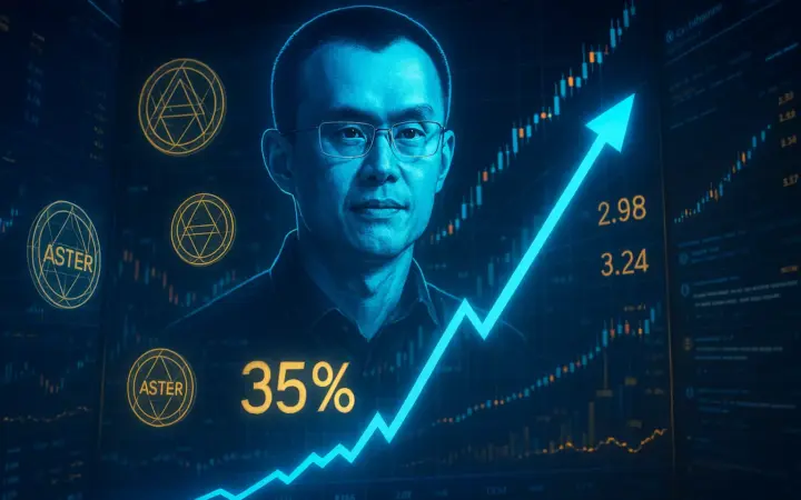 Aster Token, CZ’nin Sürpriz 2 Milyon Dolarlık Yatırımı Ardından Fırladı