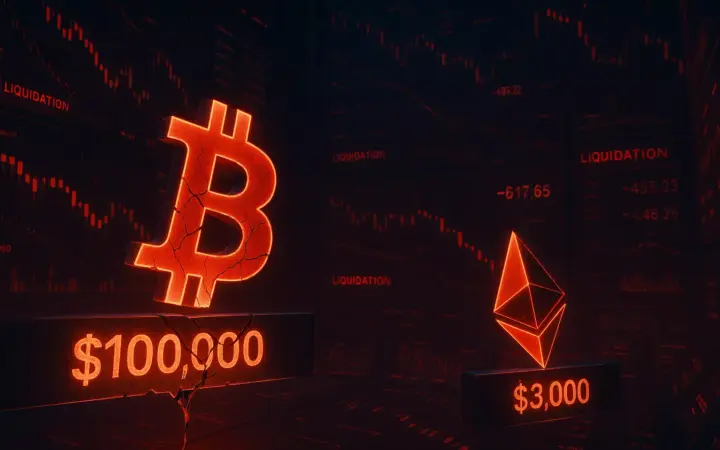 100.000 $’lık Bitcoin ve 3.000 $’lık Ethereum Seviyeleri Tehlikede