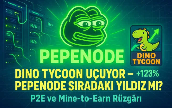 Dino Tycoon Bir Gecede %123 Yükseldi ve P2E Lideri Oldu – PEPENODE Sıradaki Büyük Fırsat mı?