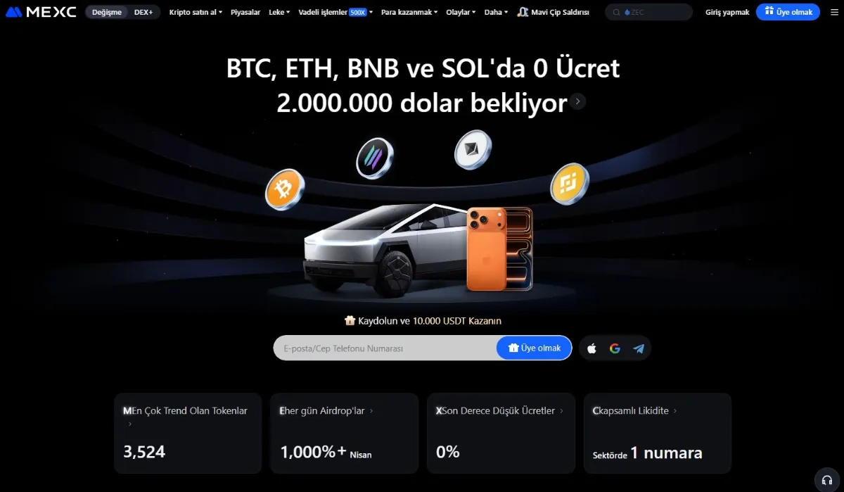 MEXC – Altcoin Erişimi İçin En İyi Kripto Para Borsası
